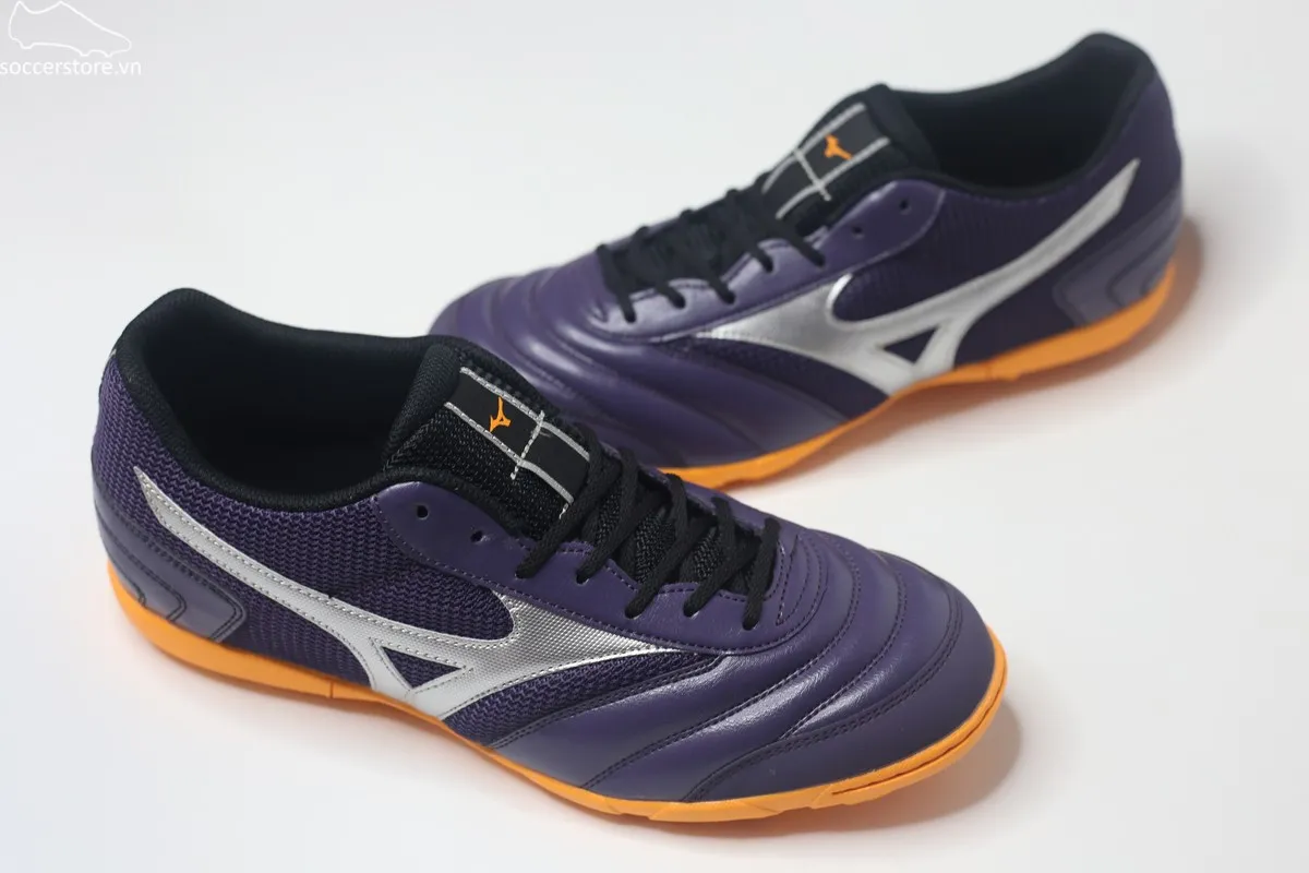Mizuno Morelia Sala Club TF màu tím trắng Q1GB240392