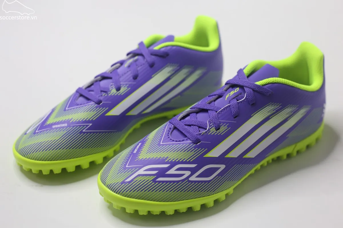 Adidas F50 Club TF Jr màu tím JI0039