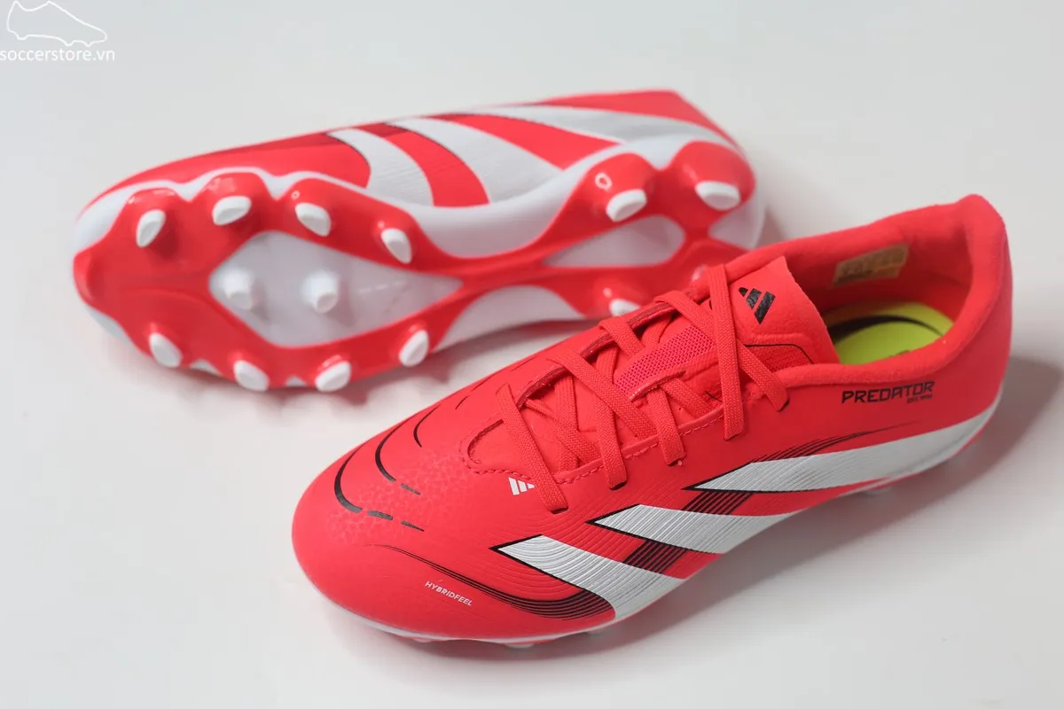 Adidas Predator League MG Kids- Pure Victory màu đỏ trắng ID3795