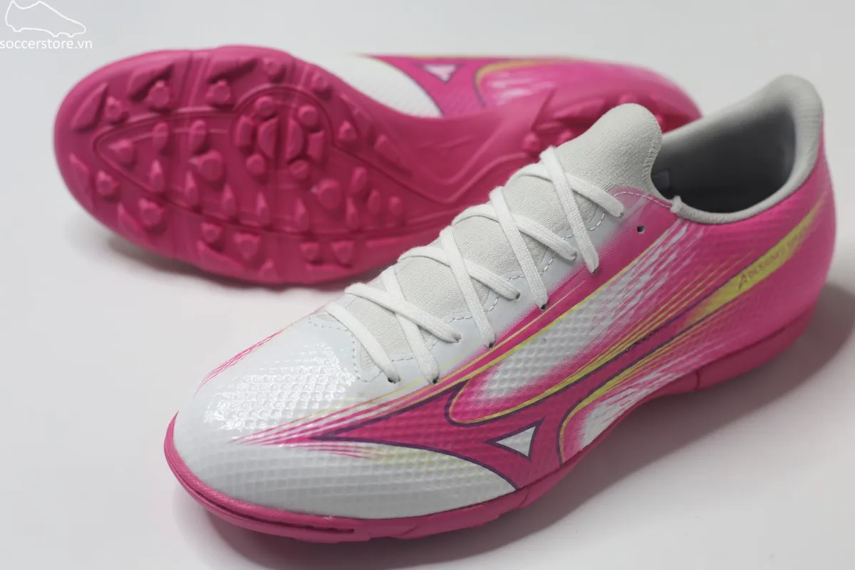 Mizuno Alpha III Select AS TF- trắng/ hồng P1GD266564
