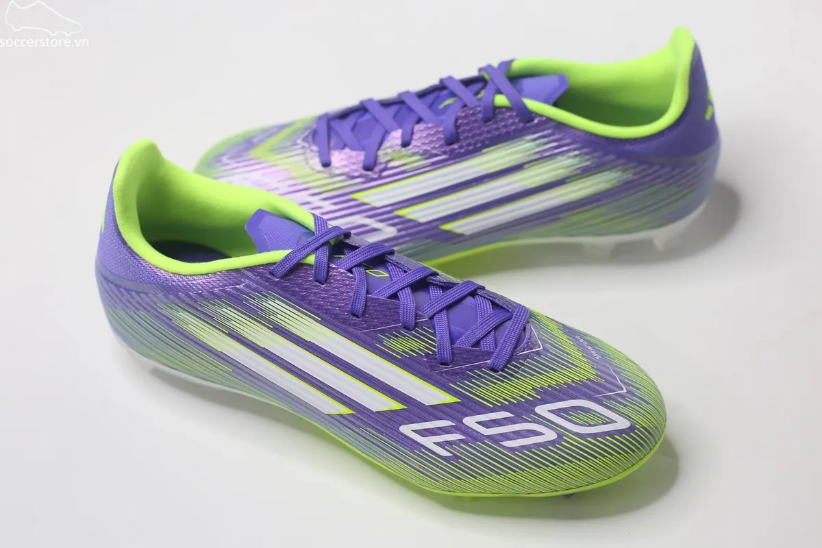Adidas F50 League FG/MG màu tím Radiant Blaze - JI0003