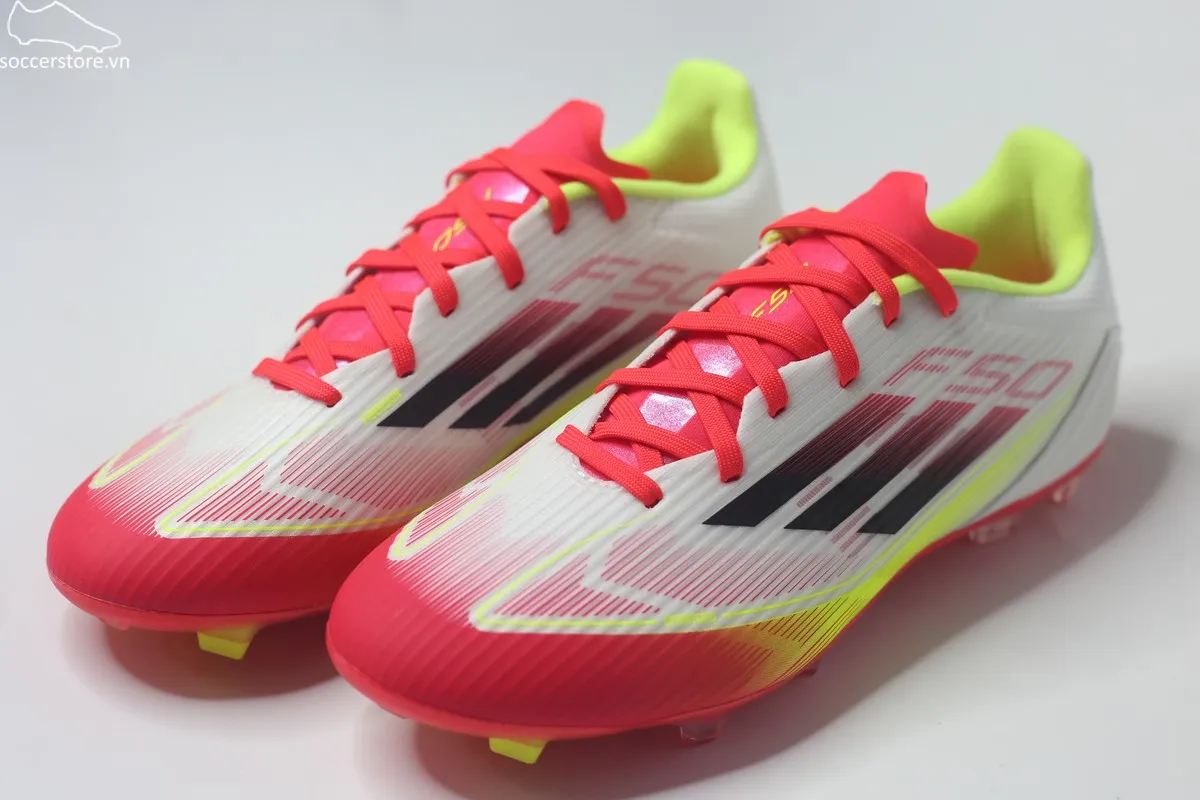 Adidas F50 League MG/ FG trắng đỏ IE1289