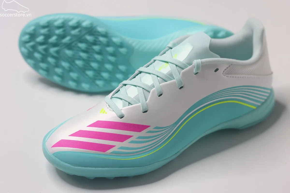Adidas F50 League TF Messi xanh ngọc JQ0937
