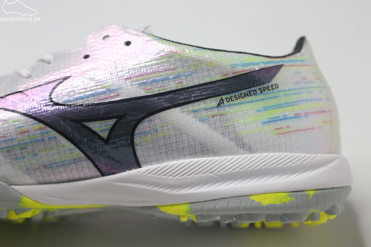 Mizuno Alpha II Elite TF Frontier Pack trắng bạc P1GD256209