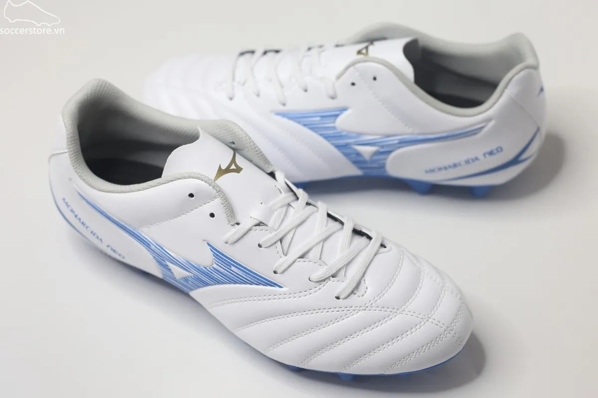 Mizuno Monarcida Neo 3 Select FG màu trắng xanh P1GA242525