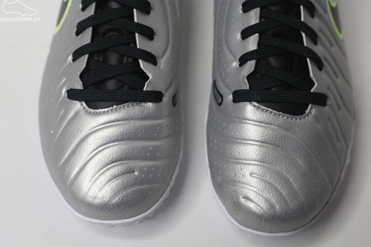 Giày bóng đá trẻ em Nike Tiempo Legend 10 Academy TF Jr màu bạc DV4351-001