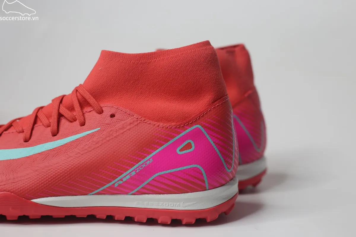Nike Mercurial Superfly 10 Academy TF Air Zoom Mad Energy pack màu đỏ than hồng FQ8331-800