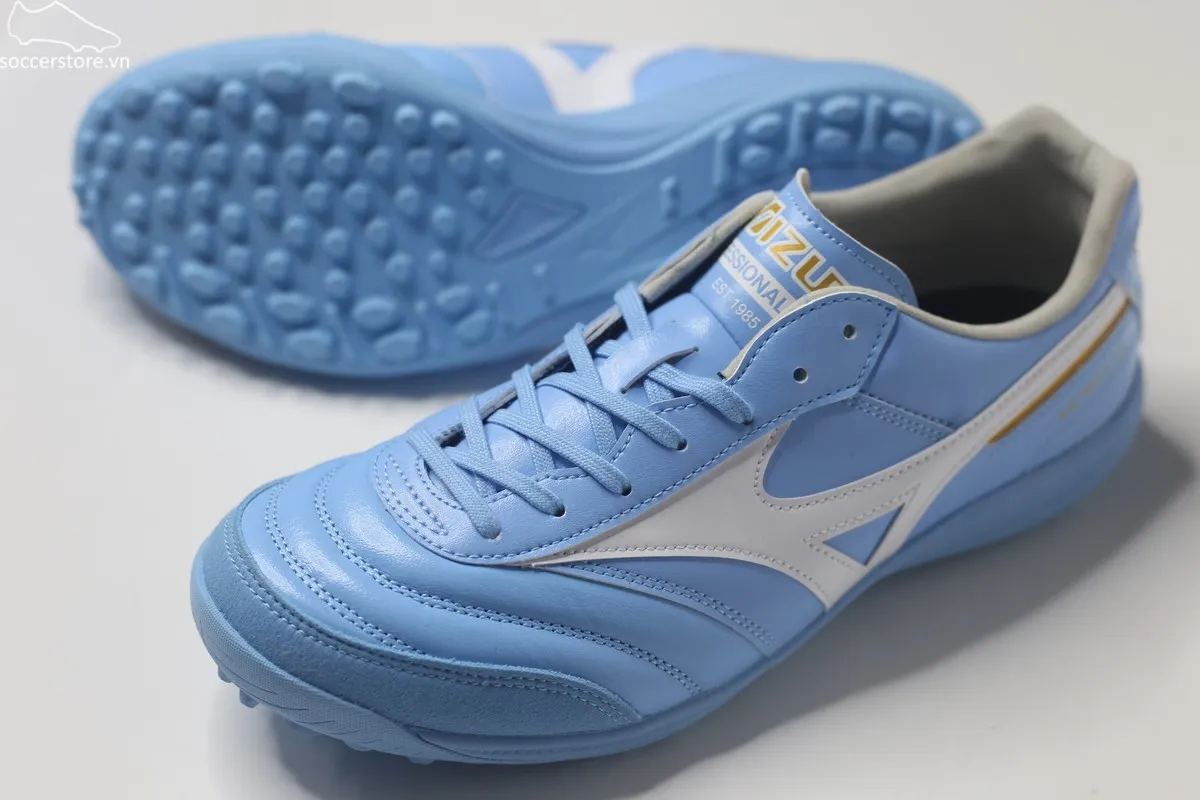 Mizuno Morelia Sala Elite AS TF Unity Sky- Sky Blue/ White Q1GB261225