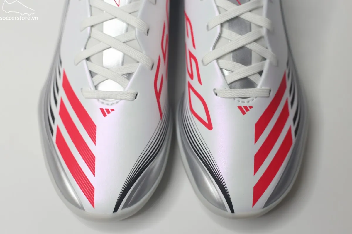 Adidas F50 League TF Messi Prestig10 màu trắng bạc JP7448