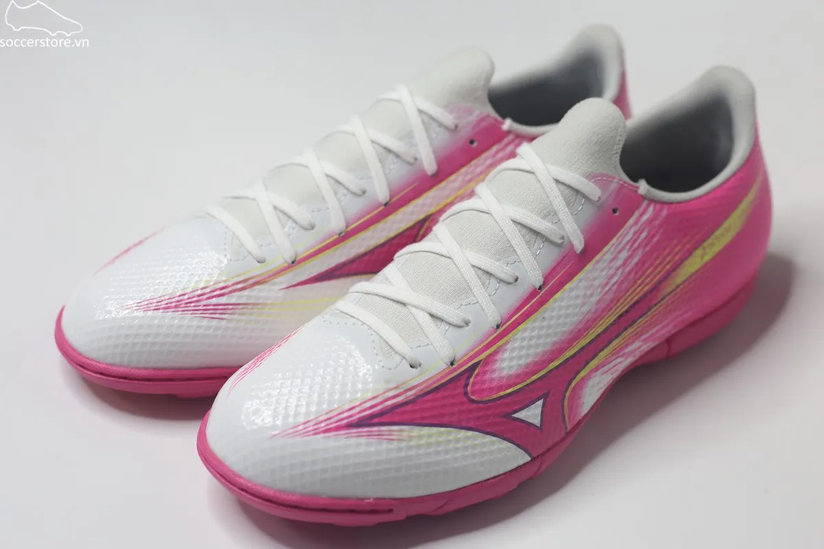 Mizuno Alpha III Select AS TF- trắng/ hồng P1GD266564
