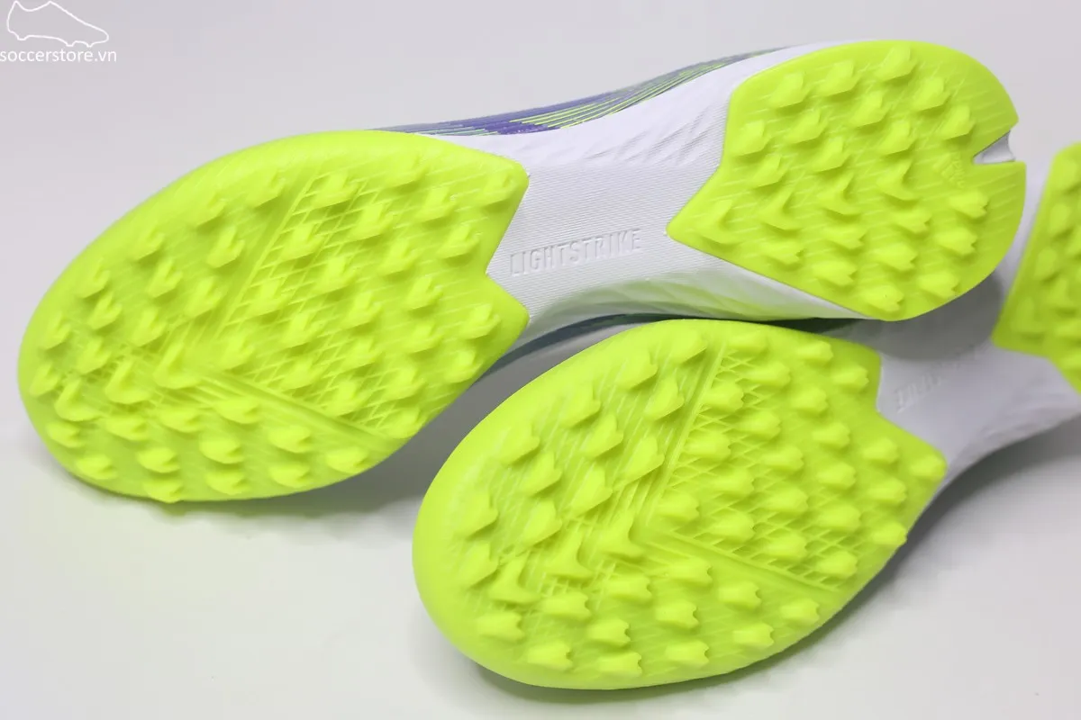 Giày bóng đá không dây Adidas F50 Pro TF LL màu tím JR9330