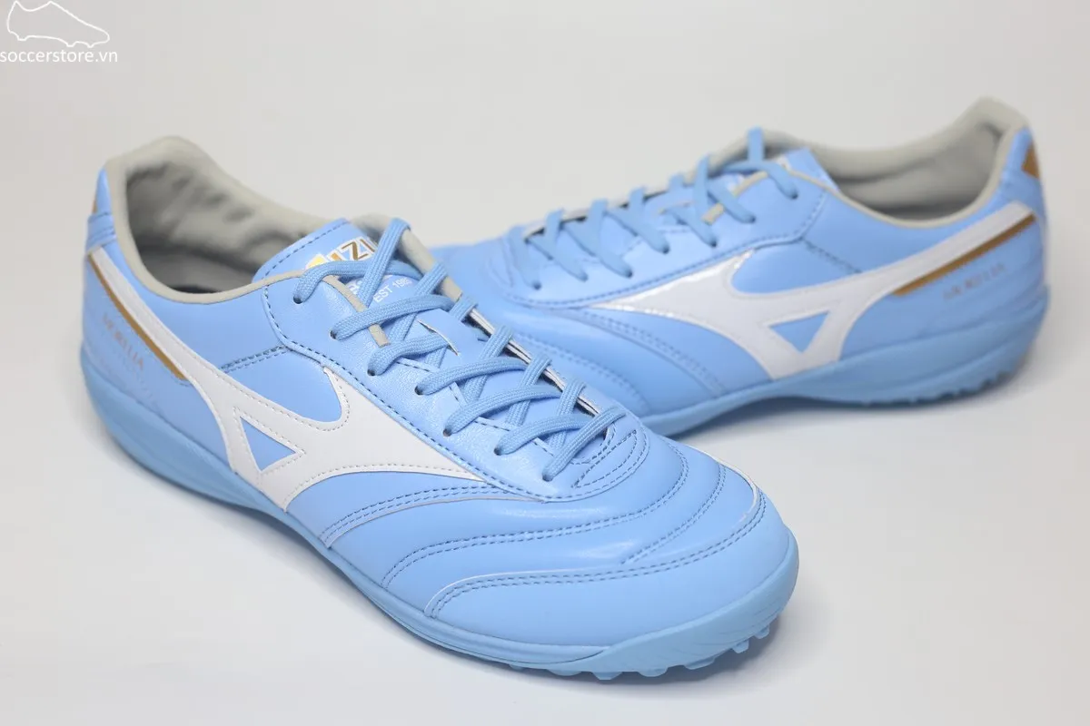 Mizuno Morelia Sala Pro AS TF- Sky Blue/ White Q1GB261325