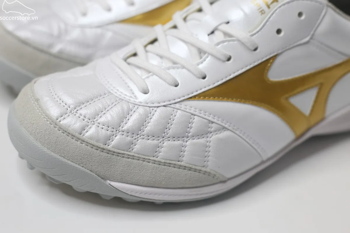 Mizuno Morelia Sala Japan TF trắng gold Made In Japan Q1GB260250
