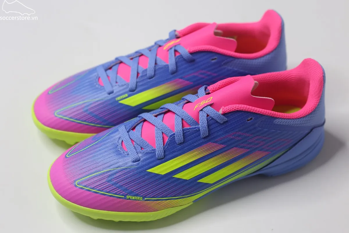 Giày bóng đá trẻ em Adidas F50 League TF J Kids- Celestial Victory màu blue fusion IE3754