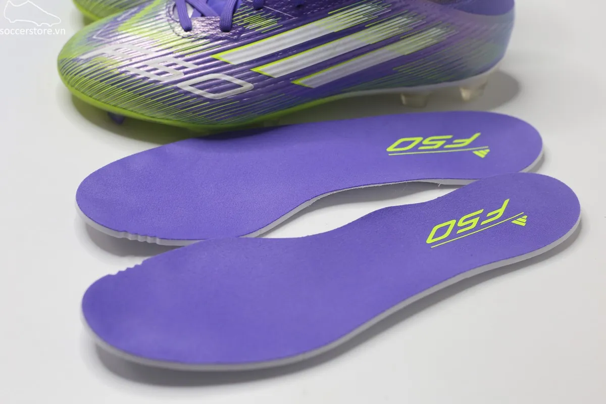 Adidas F50 League FG/MG màu tím JI0003 mới 98%
