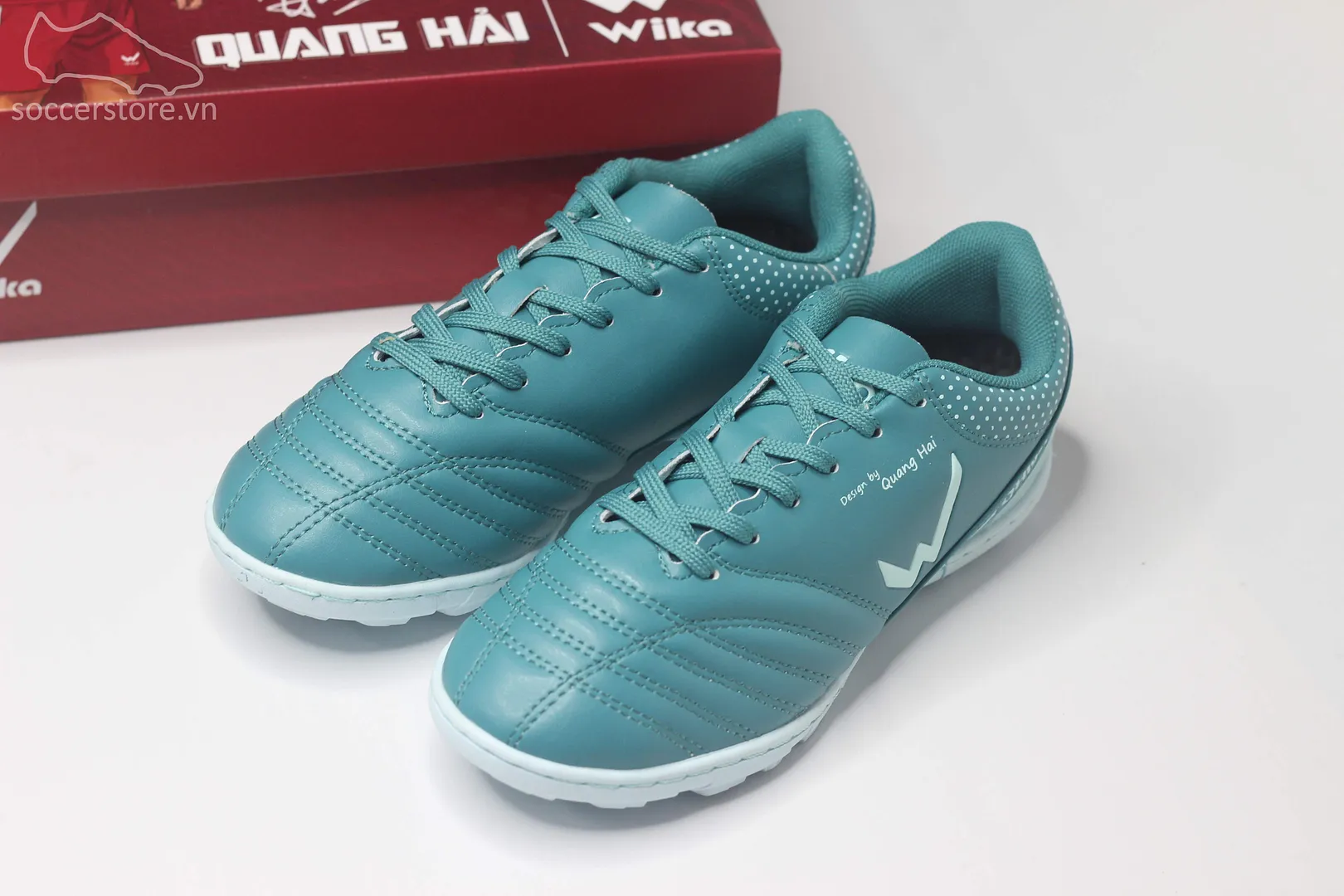 Giày bóng đá Wika QH19 NEO màu xanh rêu