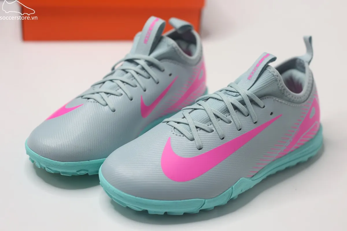 Nike Mercurial Vapor 16 Academy TF Junior màu xanh xám FQ8284-301