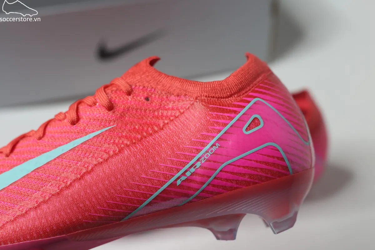 Nike Mercurial Vapor 16 Elite FG/MG Air Zoom màu đỏ than hồng FQ1457-800