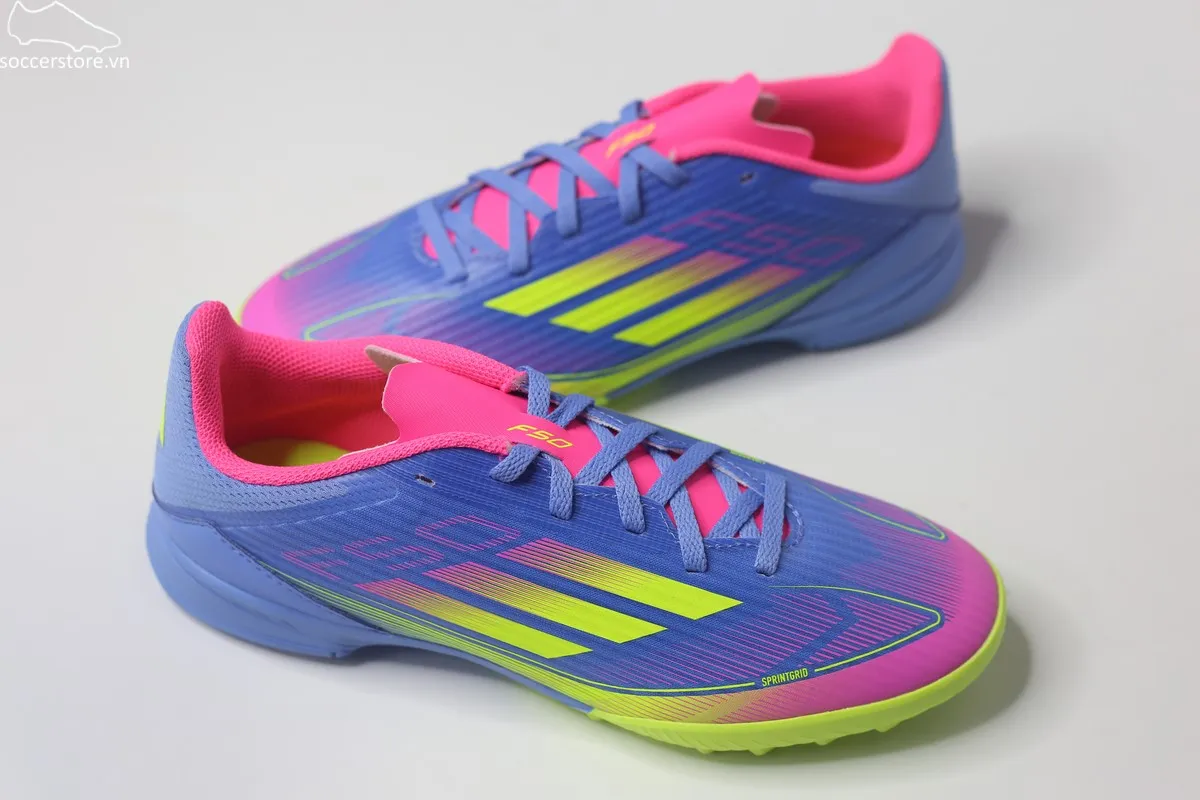 Giày bóng đá trẻ em Adidas F50 League TF J Kids- Celestial Victory màu blue fusion IE3754