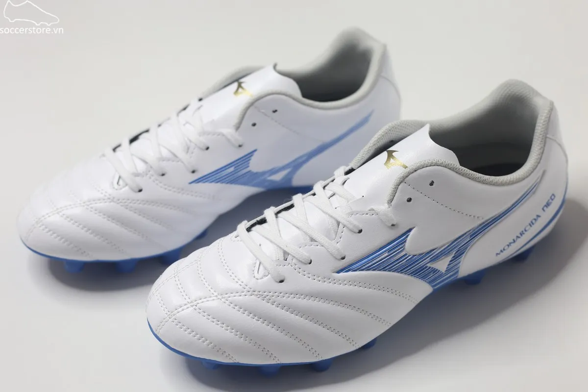 Mizuno Monarcida Neo 3 Select FG màu trắng xanh P1GA242525