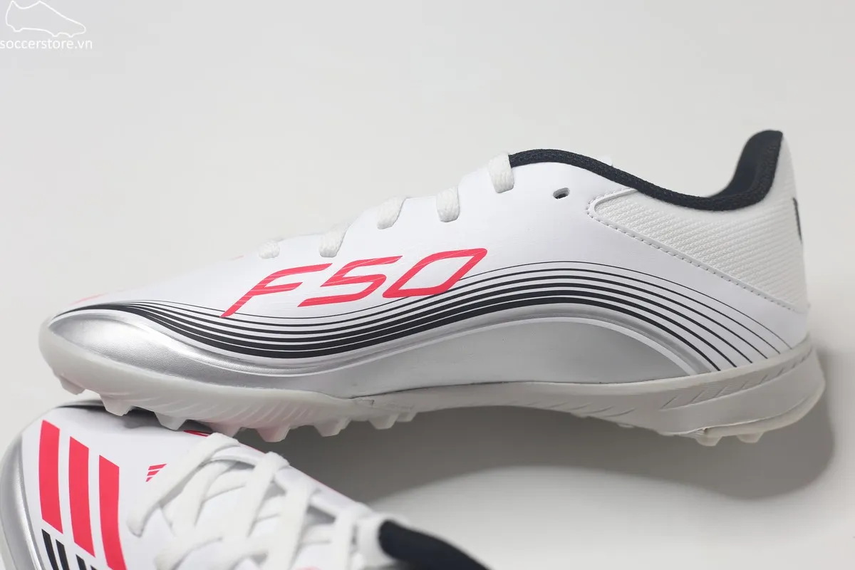 Adidas F50 League TF Jr Messi Prestig10 trắng bạc JP7456