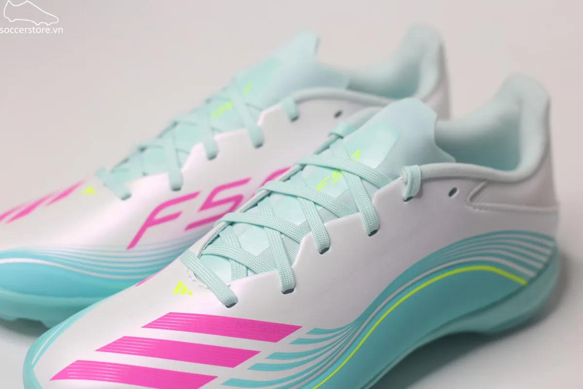 Adidas F50 League TF Messi xanh ngọc JQ0937