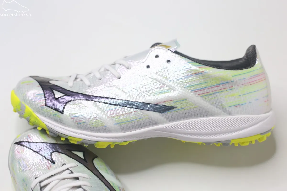 Mizuno Alpha II Elite TF Frontier Pack trắng bạc P1GD256209