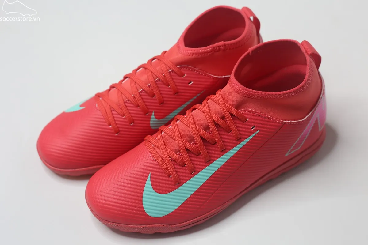 Nike Mercurial Superfly 10 Club TF Jr màu đỏ than hồng FQ8313-800