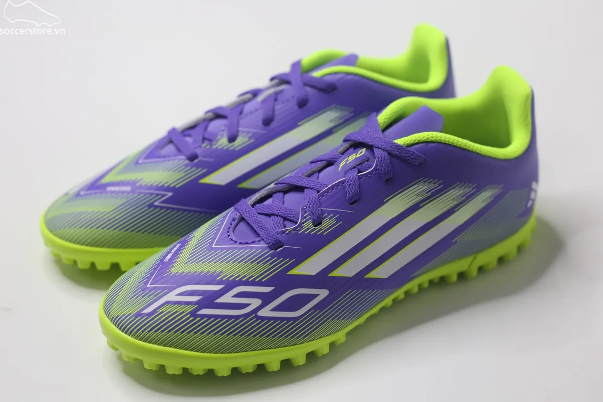 Adidas F50 Club TF Jr màu tím JI0039