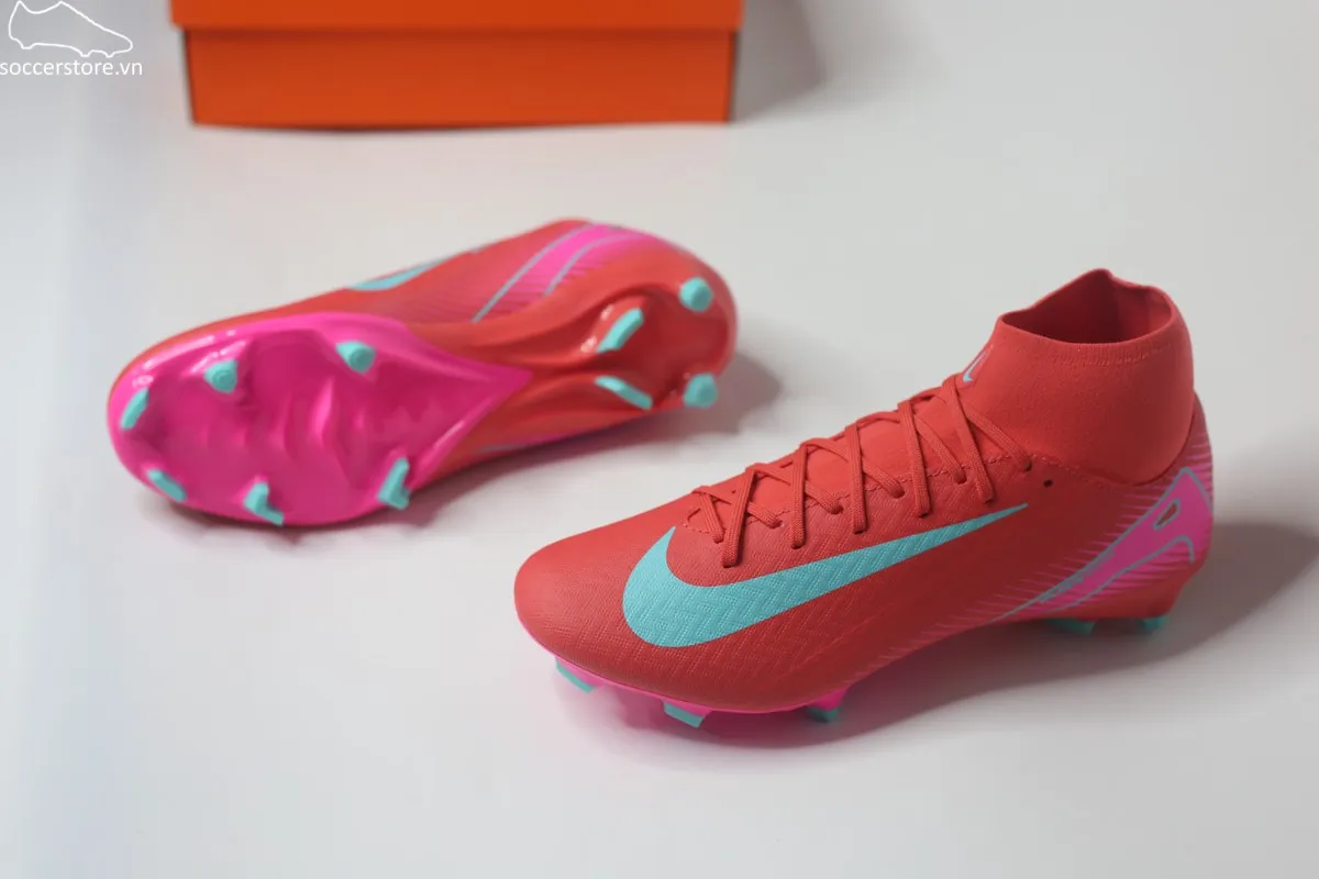 Nike Mercurial Superfly 10 Academy MG - FG Air Zoom Mad Energy pack màu đỏ than hồng FQ1456-800