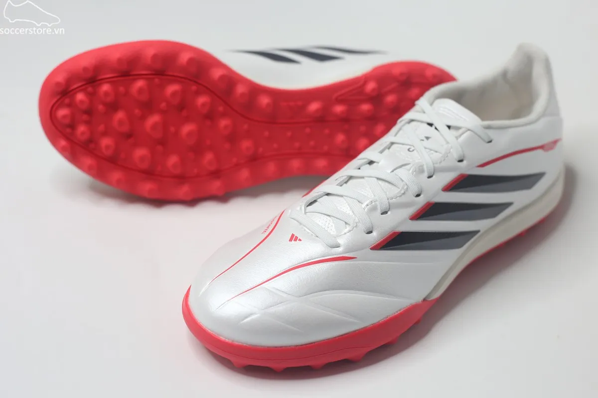 Adidas Copa Pure IV League TF trắng bạc Born For Goals JQ0477