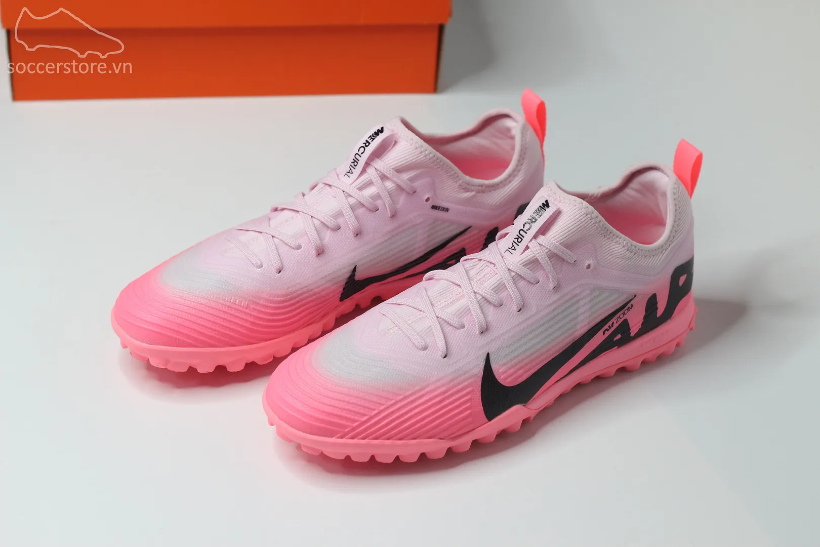 Nike Mercurial Vapor 15 Pro TF Air Zoom DJ5605-601 Mad Brilliance màu hồng phấn
