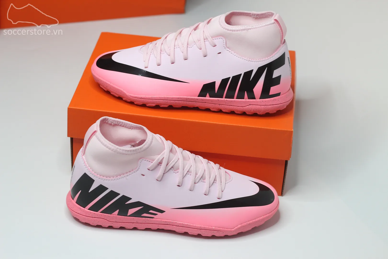 Nike Mercurial Superfly 9 Club TF Junior Mad Brilliance pack màu hồng phấn DJ5954-601