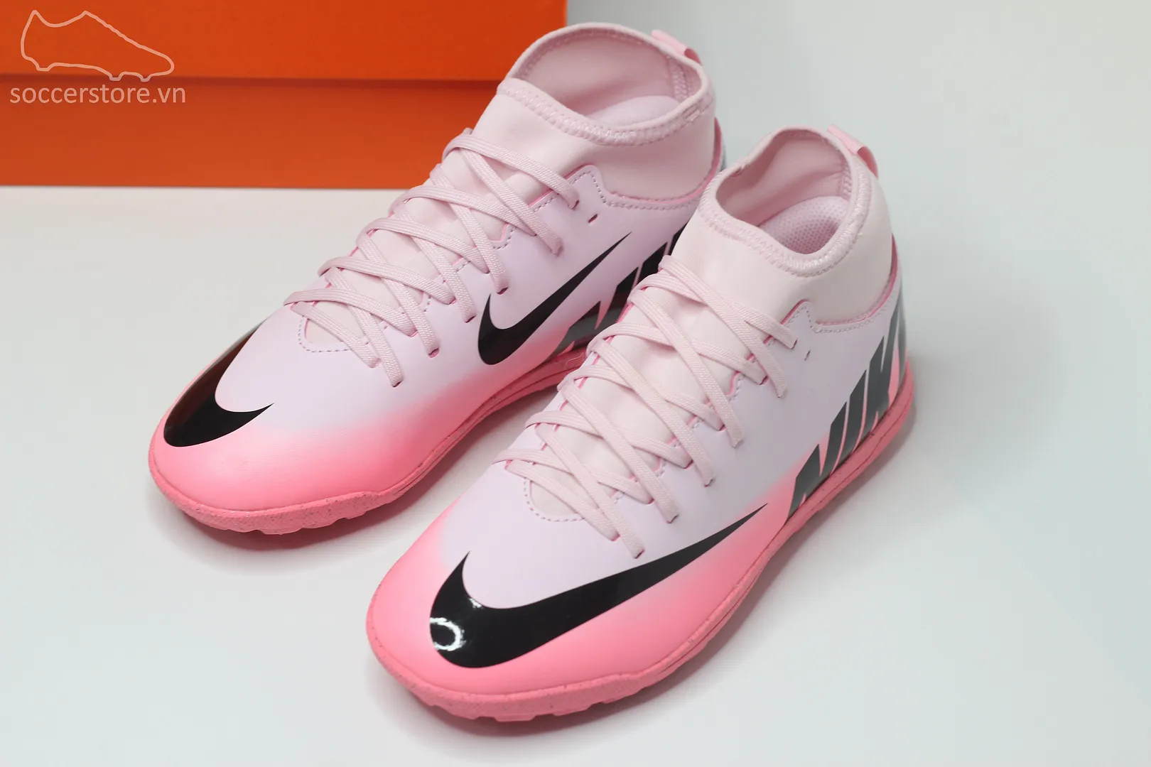 Nike Mercurial Superfly 9 Club TF Junior Mad Brilliance pack màu hồng phấn DJ5954-601