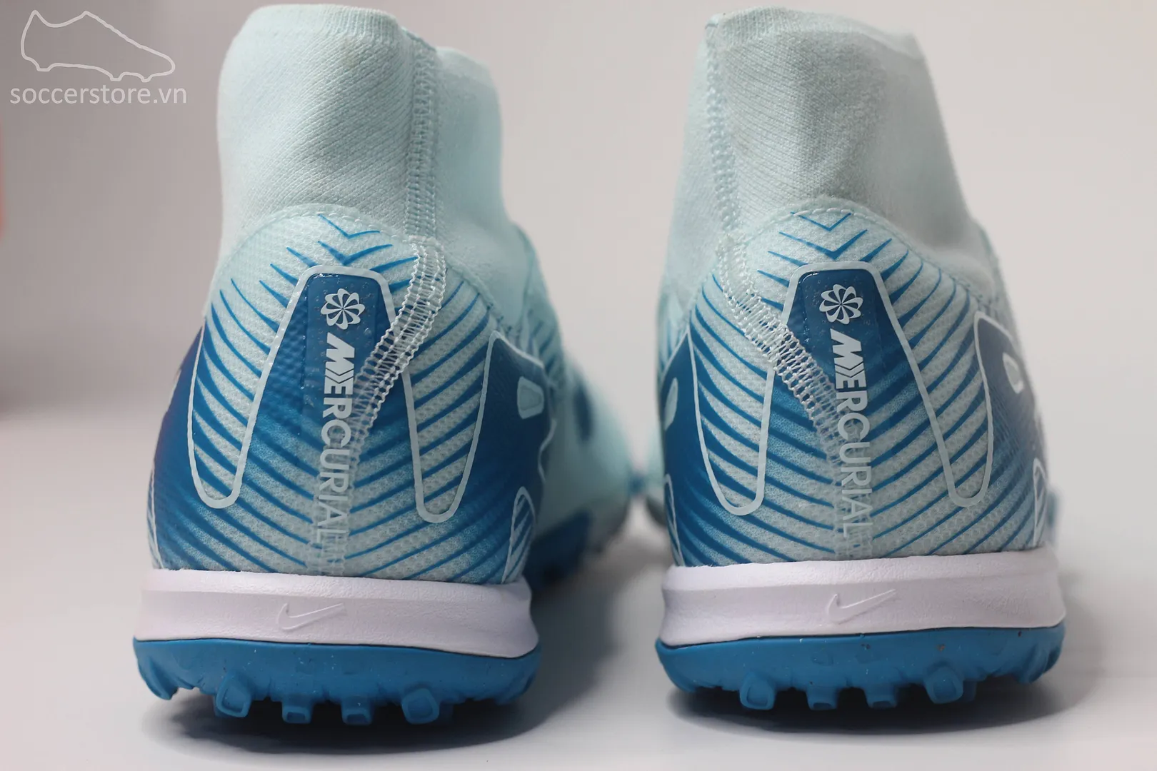 Nike Mercurial Superfly 10 Academy TF Air Zoom Mad Ambition pack màu xanh băng Glacier Blue FQ8331-400