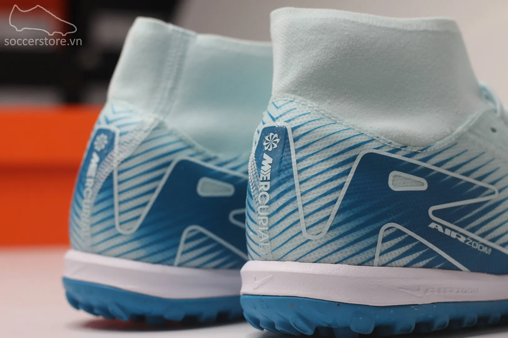 Nike Mercurial Superfly 10 Academy TF Air Zoom Mad Ambition pack màu xanh băng Glacier Blue FQ8331-400