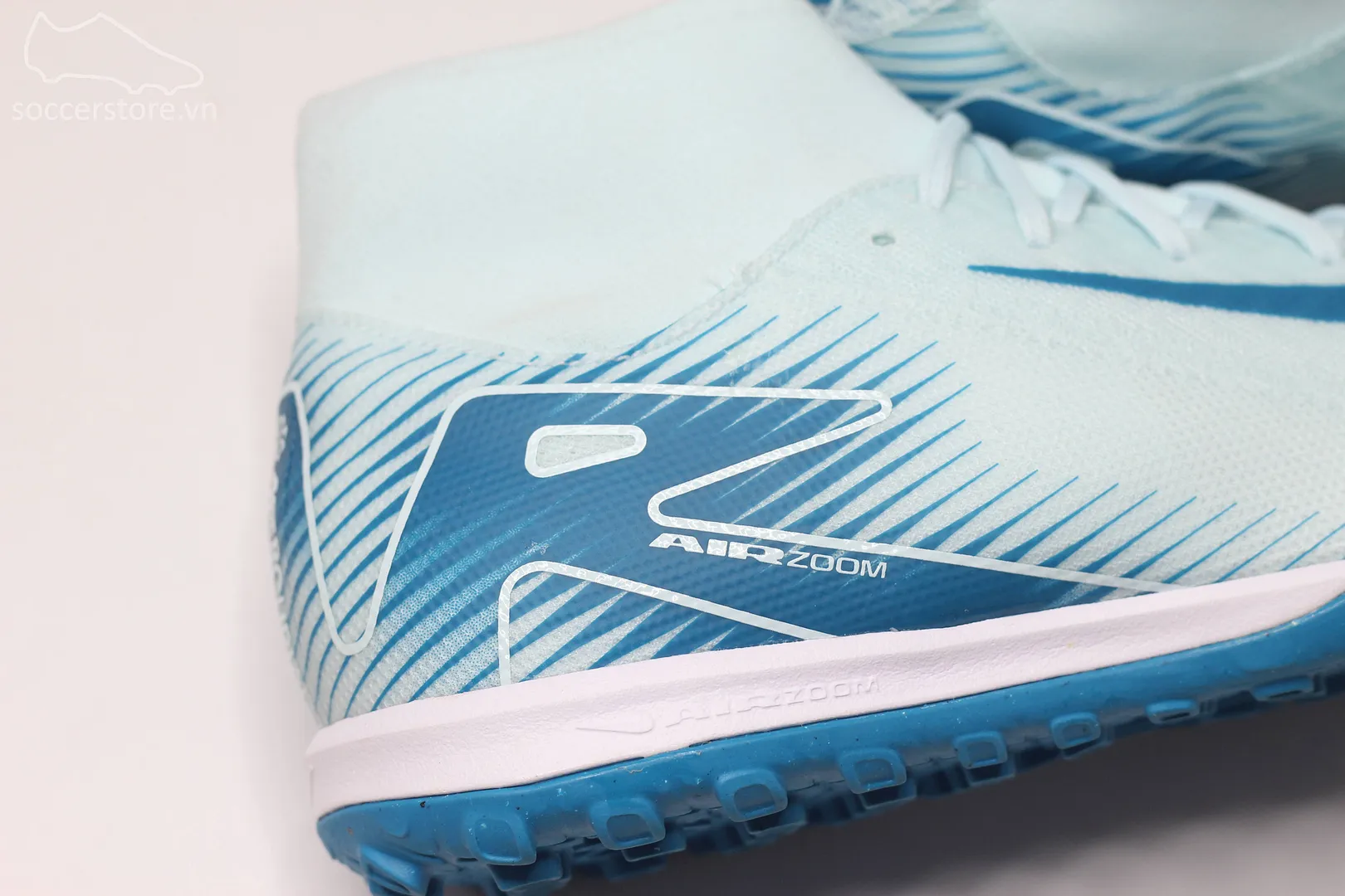 Nike Mercurial Superfly 10 Academy TF Air Zoom Mad Ambition pack màu xanh băng Glacier Blue FQ8331-400