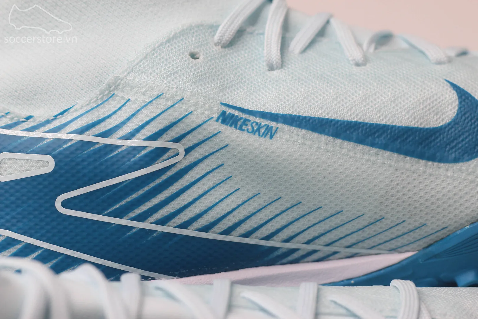 Nike Mercurial Superfly 10 Academy TF Air Zoom Mad Ambition pack màu xanh băng Glacier Blue FQ8331-400