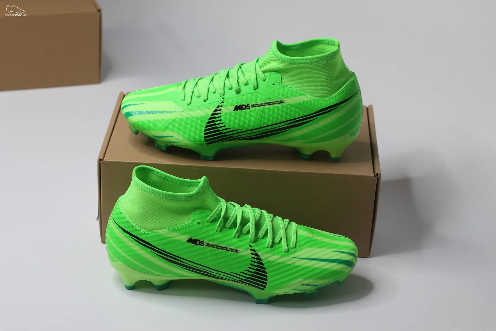 Nike Mercurial Superfly 9 Academy MG MDS 8 Air Zoom màu xanh lá FJ7190-300
