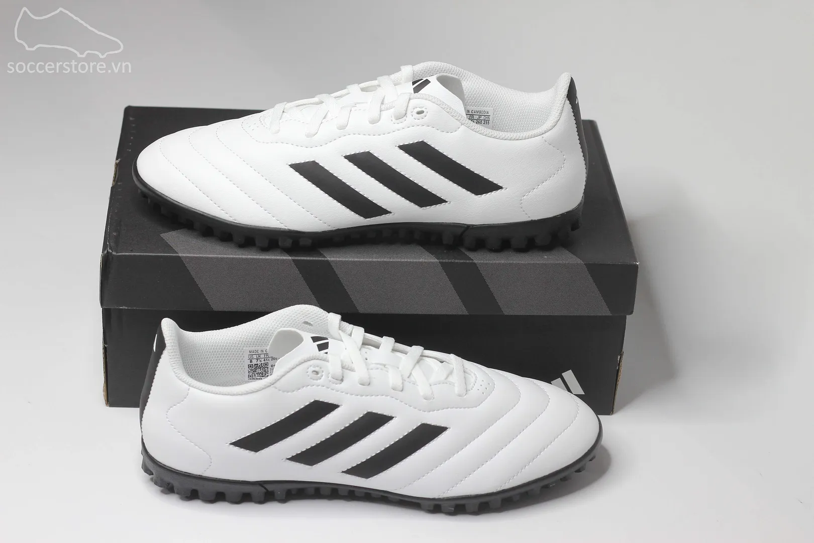 Adidas Goletto VIII TF màu trắng đen HQ4484