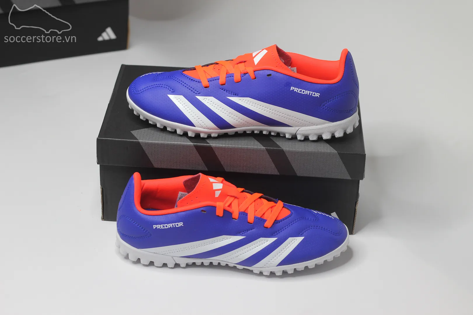 Adidas Predator Club TF Junior Advancement pack màu xanh trắng Kids ID3428