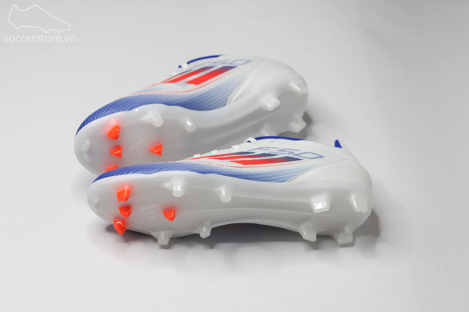 Adidas F50 League MG/FG Advancement pack màu xanh trắng IE0601