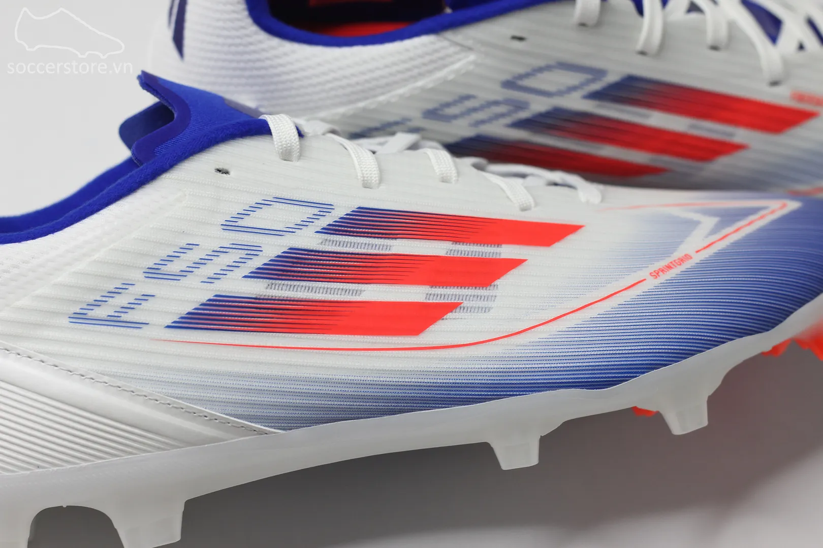 Adidas F50 League MG/FG Advancement pack màu xanh trắng IE0601