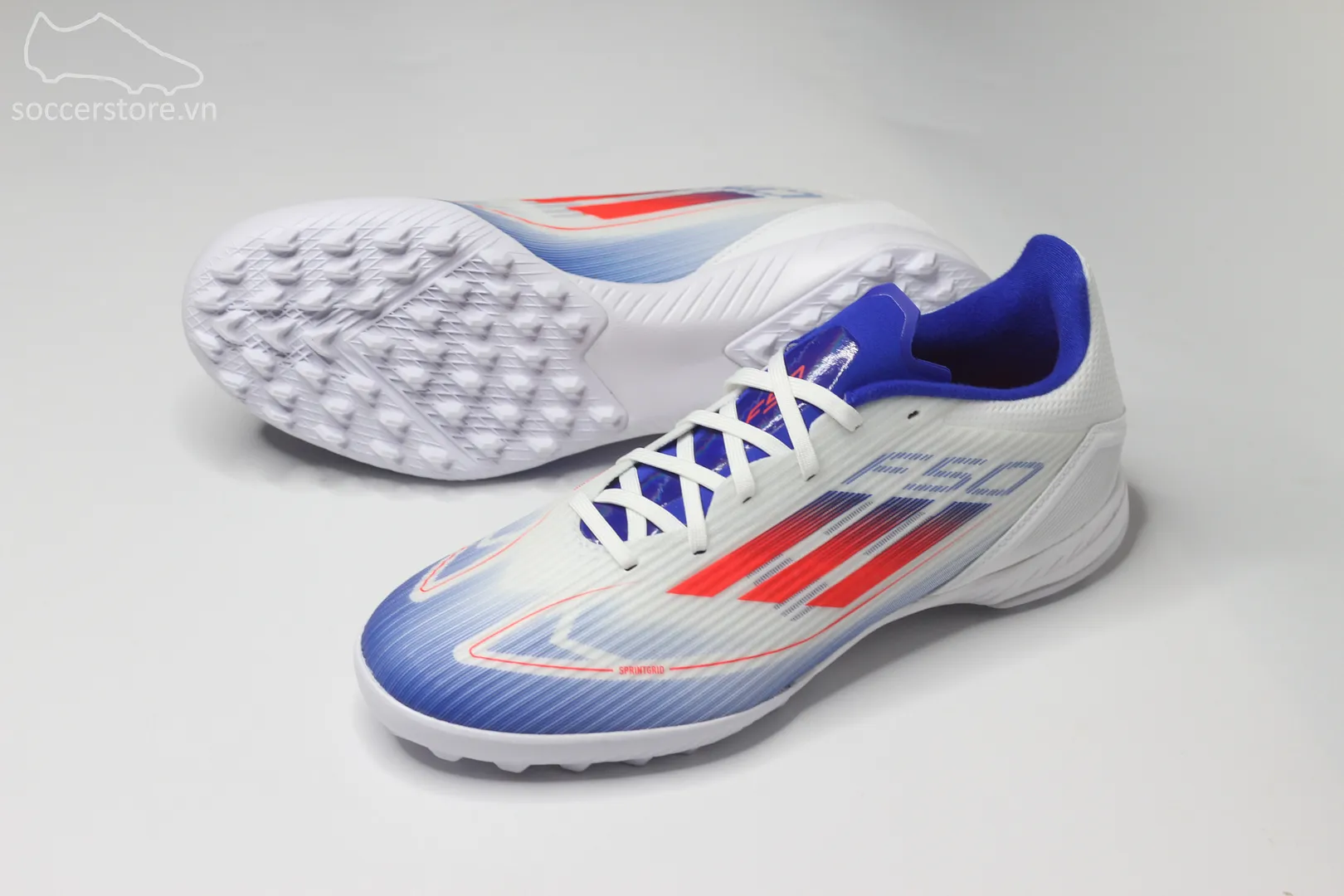 Adidas F50 League TF Advancement pack màu trắng xanh IF1343