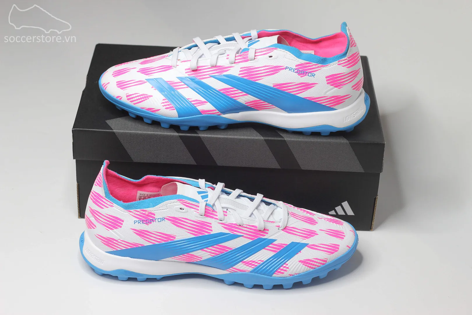 Adidas Predator League TF Reemergence pack màu trắng hồng IF6379