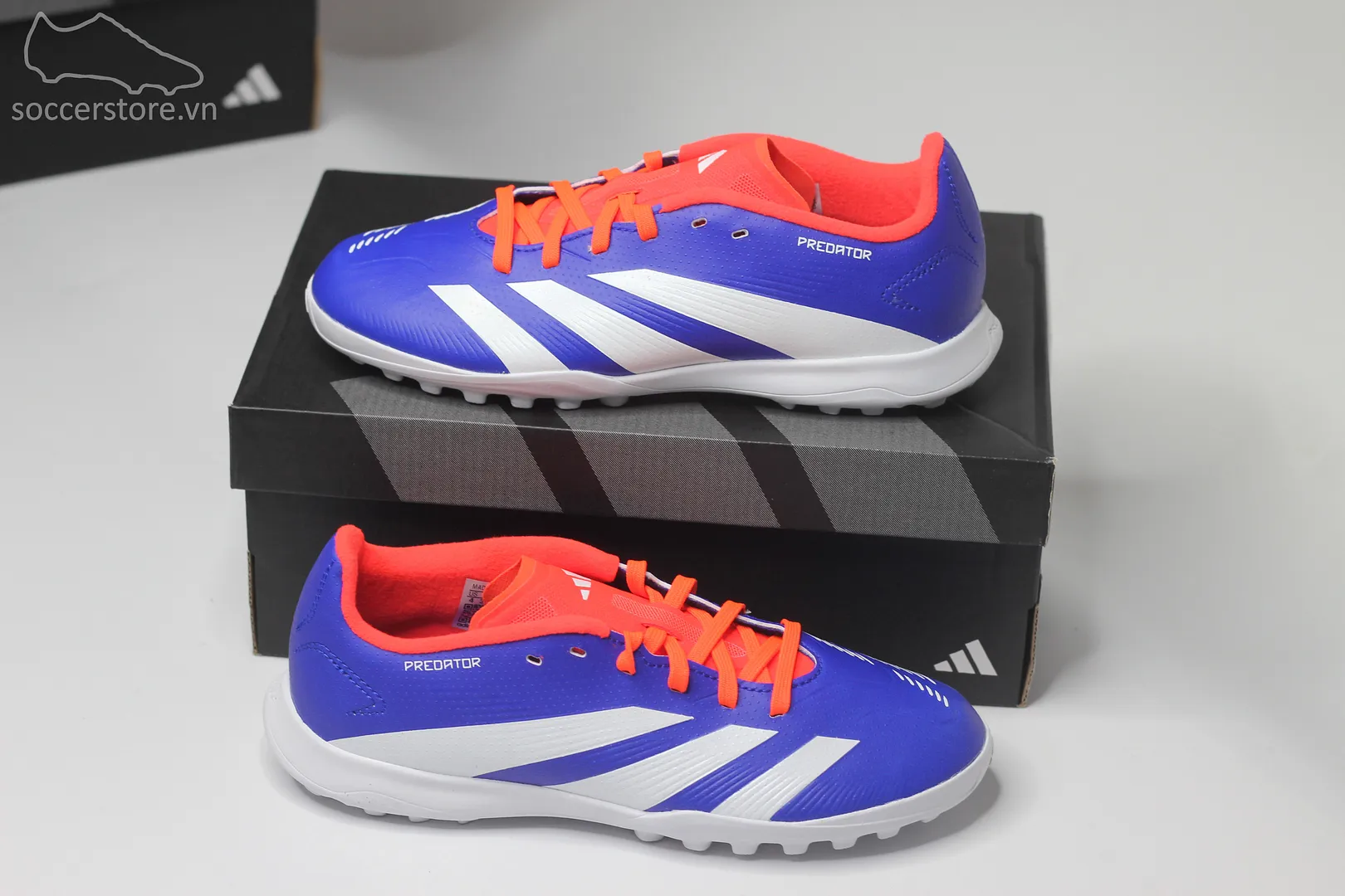 Adidas Predator League TF Junior Advancement pack màu xanh trắng Kids IF6413