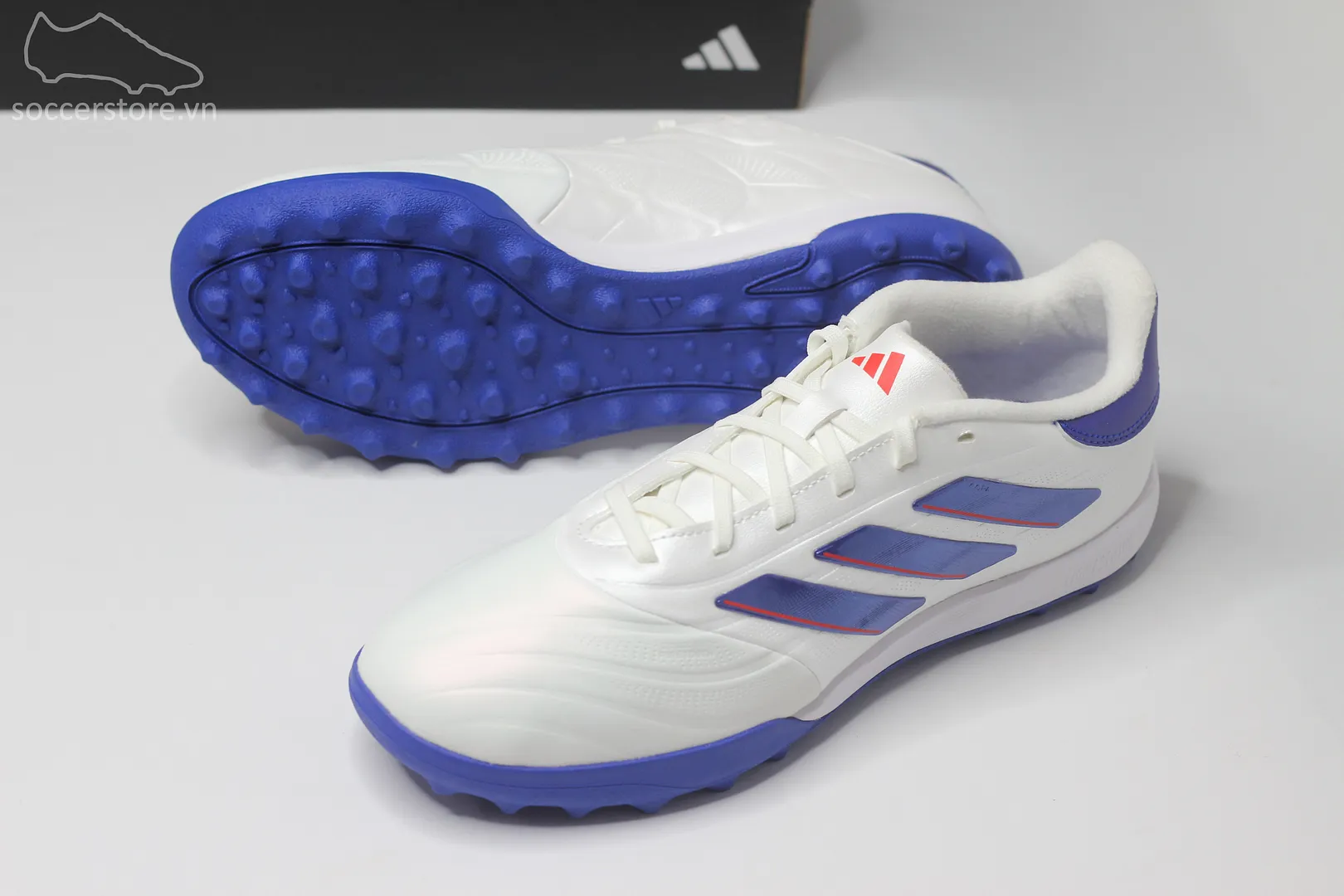 Adidas Copa Pure 2 League TF Advancement pack màu xanh trắng IG6407