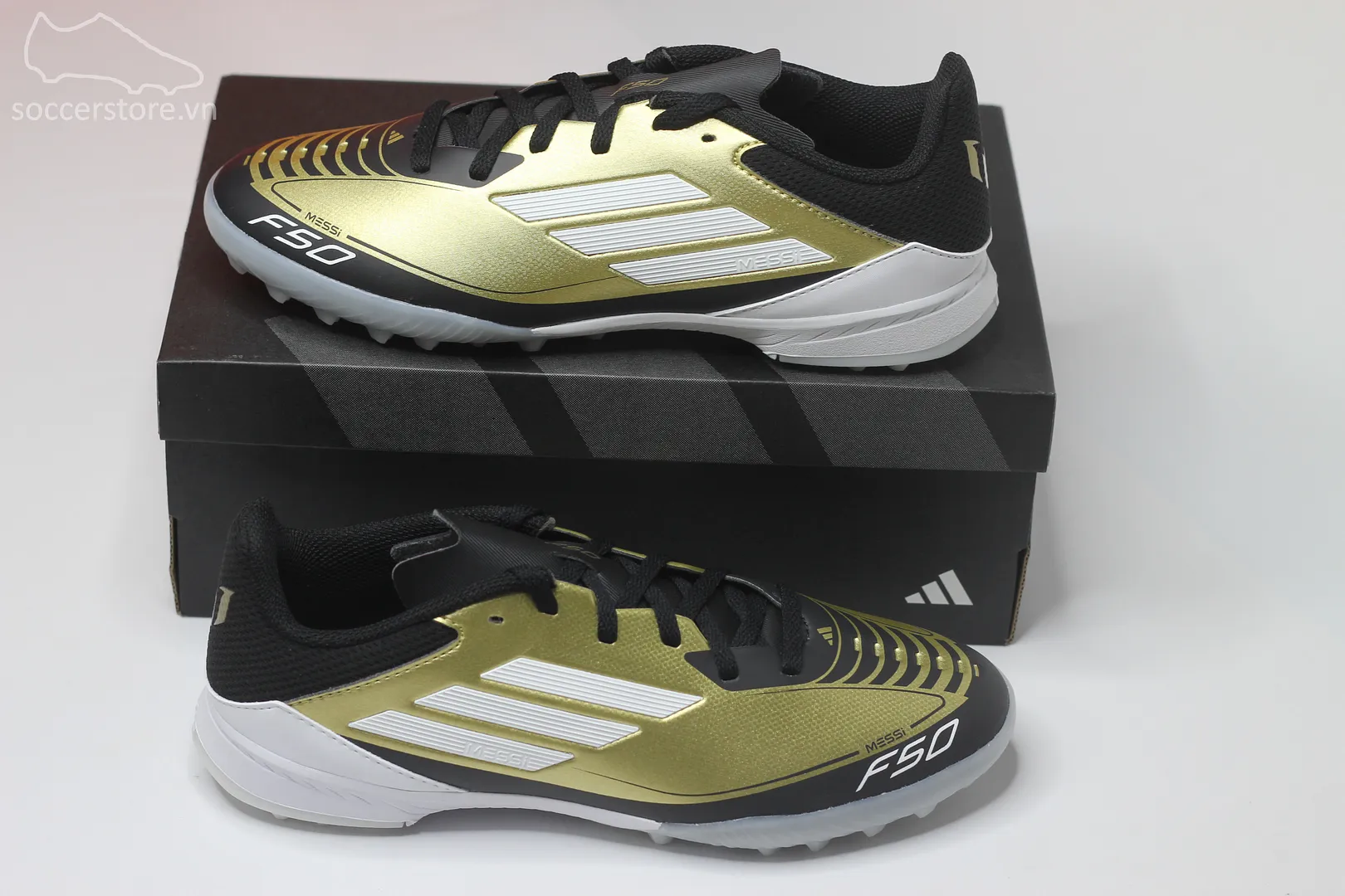 Adidas F50 League TF Messi Junior 'Triunfo Dorado' màu vàng đồng IG9277
