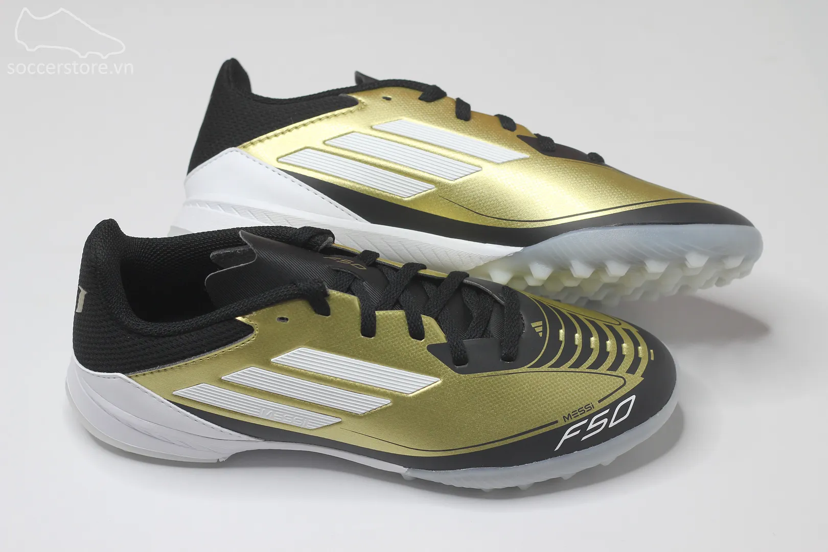 Adidas F50 League TF Messi Junior 'Triunfo Dorado' màu vàng đồng IG9277
