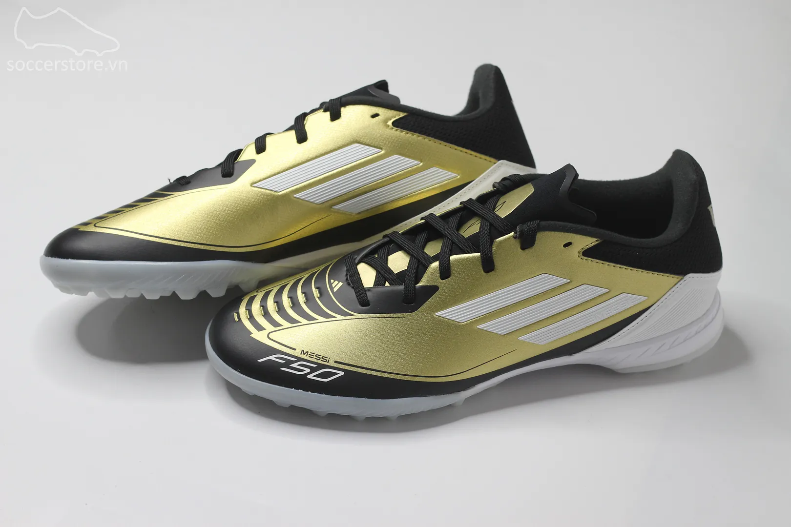 Adidas F50 League TF Messi 'Triunfo Dorado' màu vàng đồng IG9282